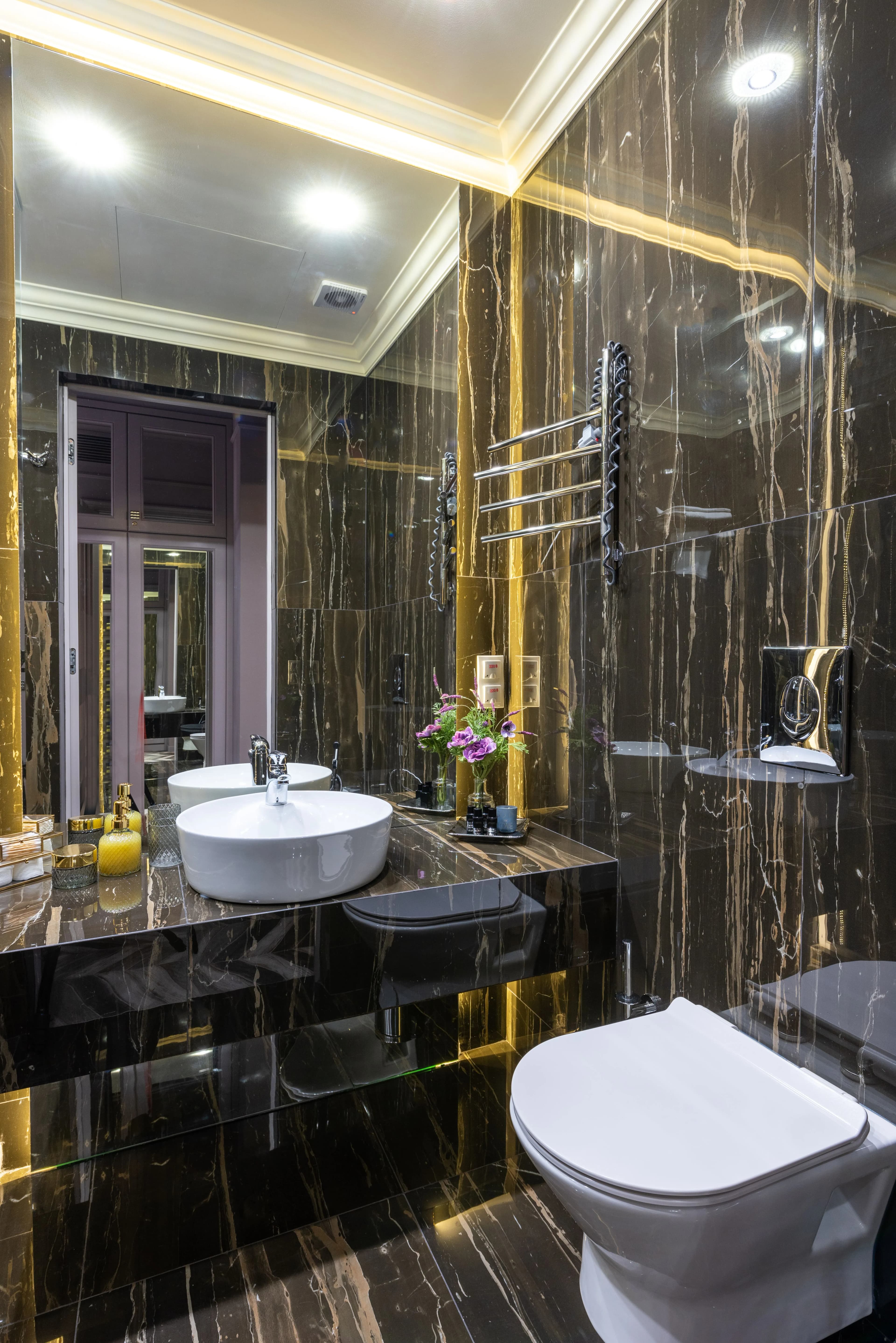Artisan washroom interior space